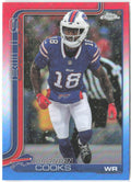 Brandin Cooks Topps Chrome - Red White and Blue Refractor 217 2025 Buffalo Bills
