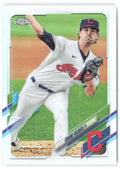 Shane Bieber Topps Chrome - Refractor 198 2021 Cleveland Indians