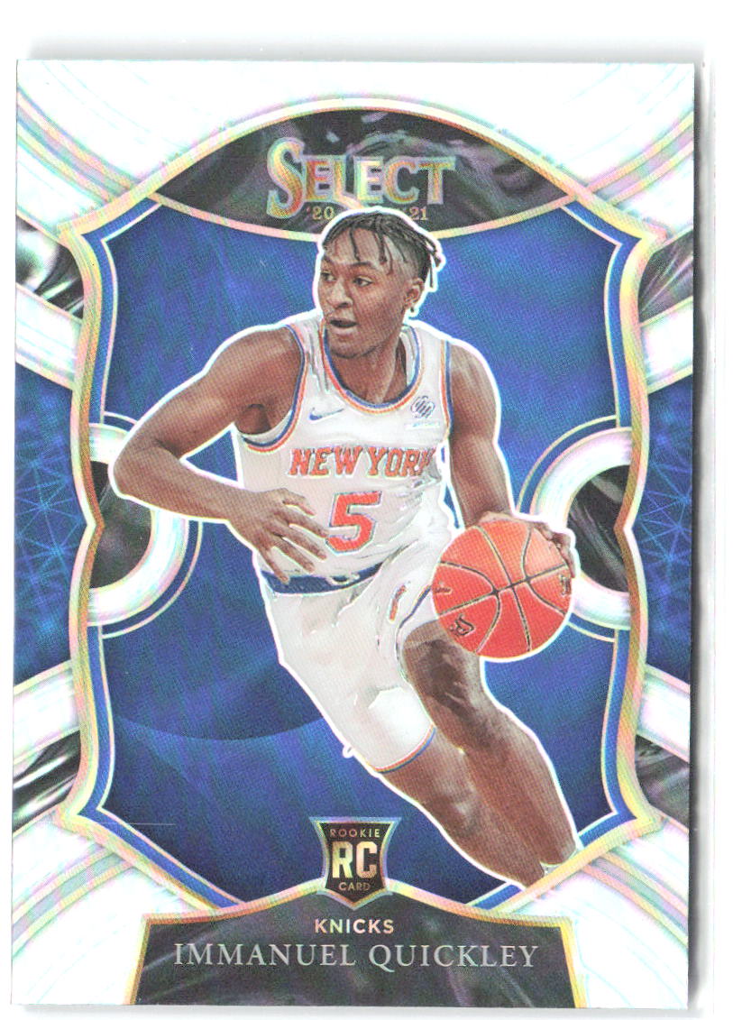 Immanuel Quickley Panini Select - Silver Prizms 85 2020-21 New York Knicks