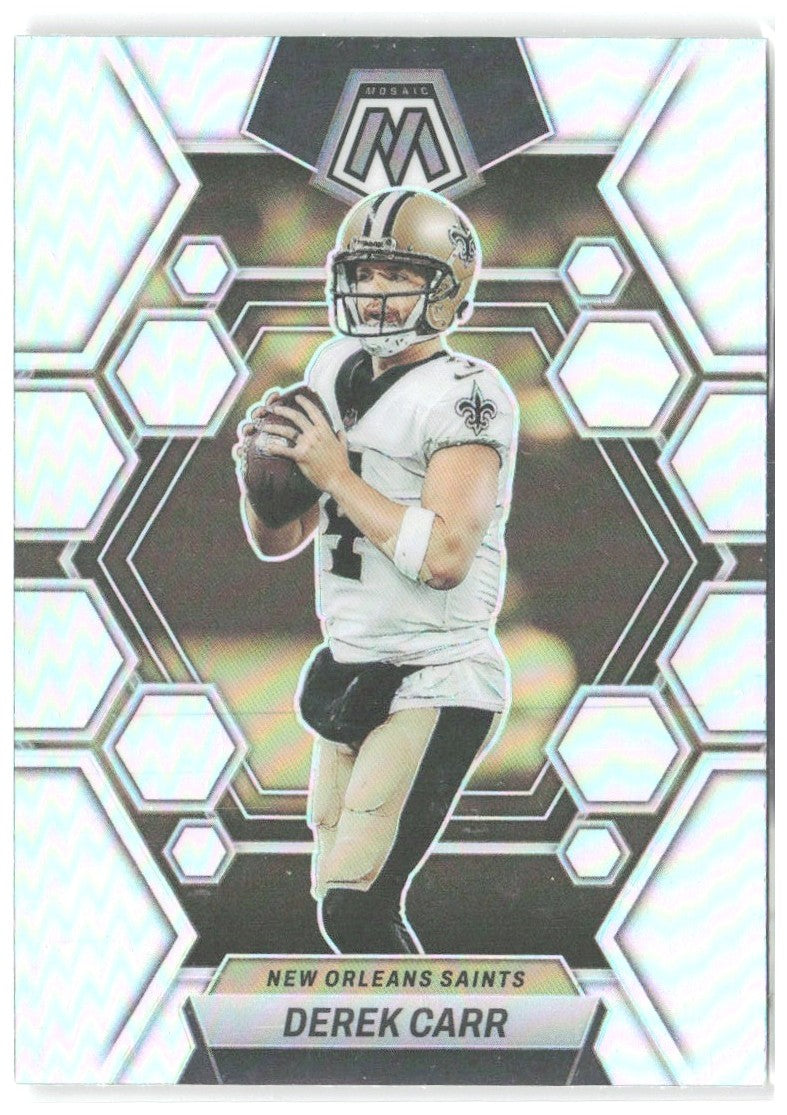 Derek Carr Panini Mosaic - Silver 168 2023 New Orleans Saints