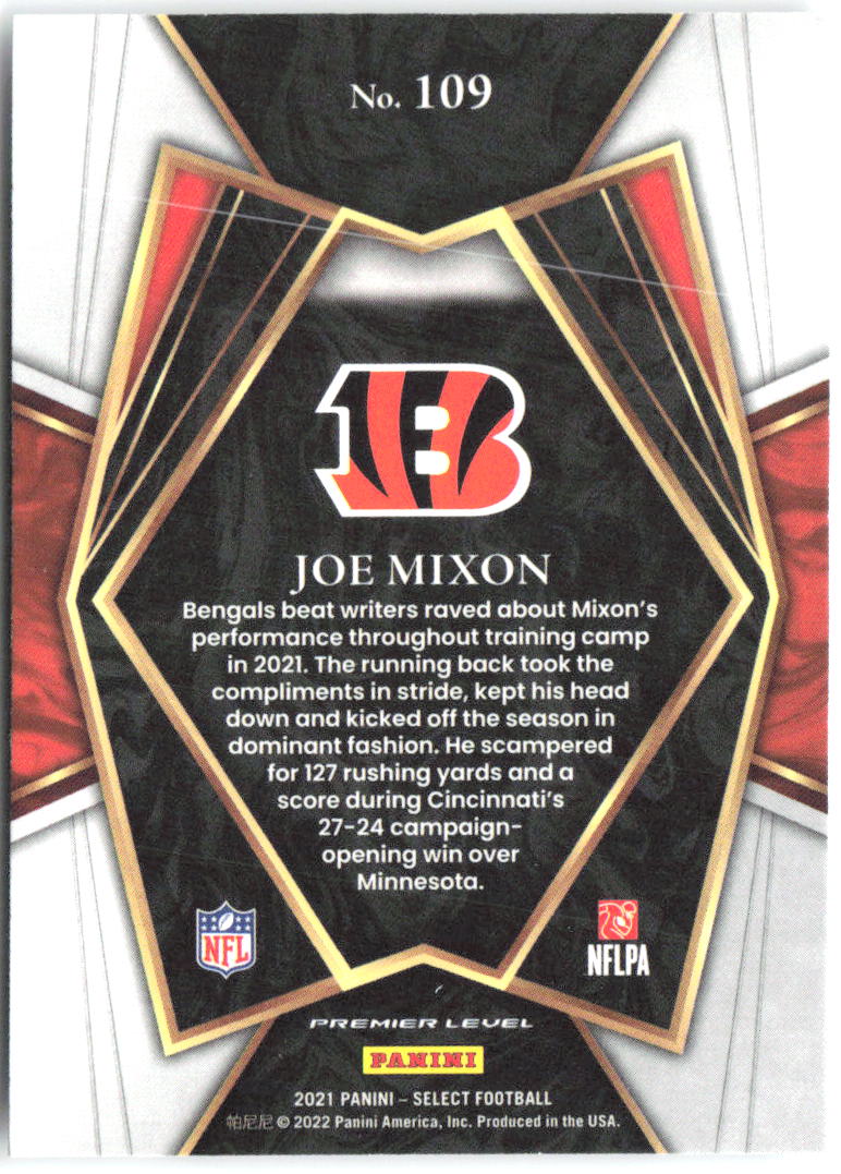 Joe Mixon Base Panini Select 109 NM