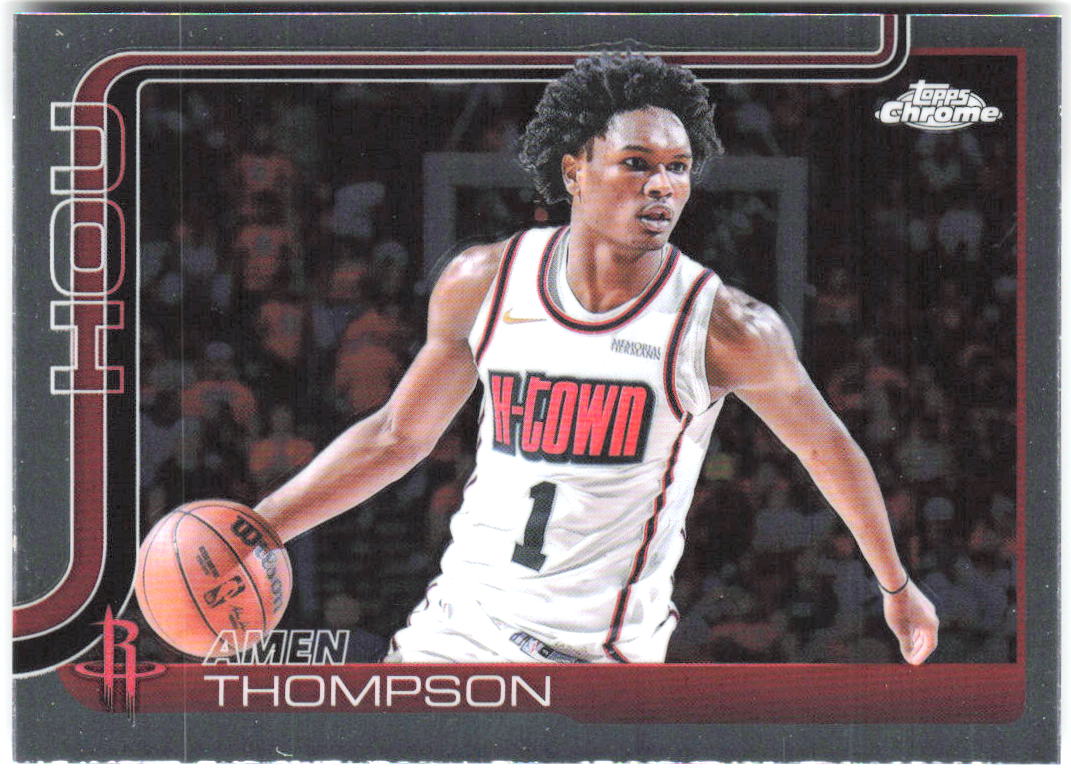 Amen Thompson Topps Chrome 17 2025-26 Houston Rockets