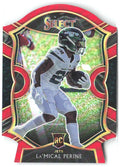 La'Mical Perine Panini Select - Red Prizm Die Cut 80 2020 New York Jets