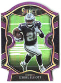Ezekiel Elliott Panini Select - Purple Prizm Die Cut 10 2020 Dallas Cowboys