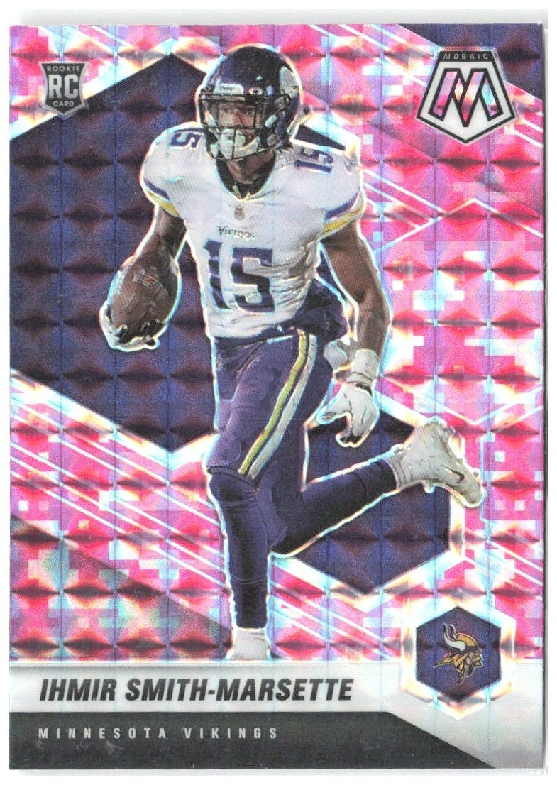 Ihmir Smith-Marsette Panini Mosaic - Prizm Camo Pink 342 2021 Minnesota Vikings