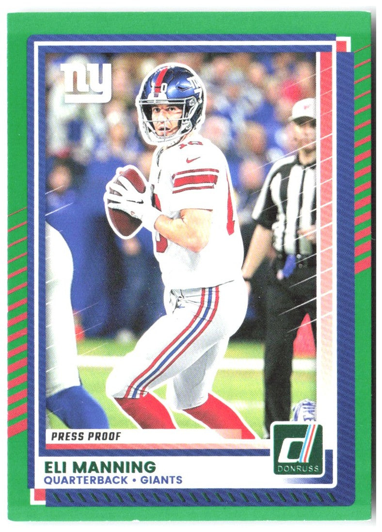 Eli Manning Donruss - Press Proofs Green 275 2025 New York Giants