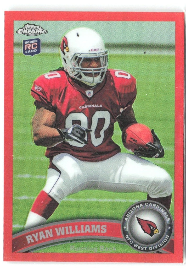 Ryan Williams Topps Chrome - Orange Refractors 71 2011 Arizona Cardinals