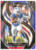 Ray Davis Panini Select - Red & Blue Prizm Shock 189 2024 Buffalo Bills