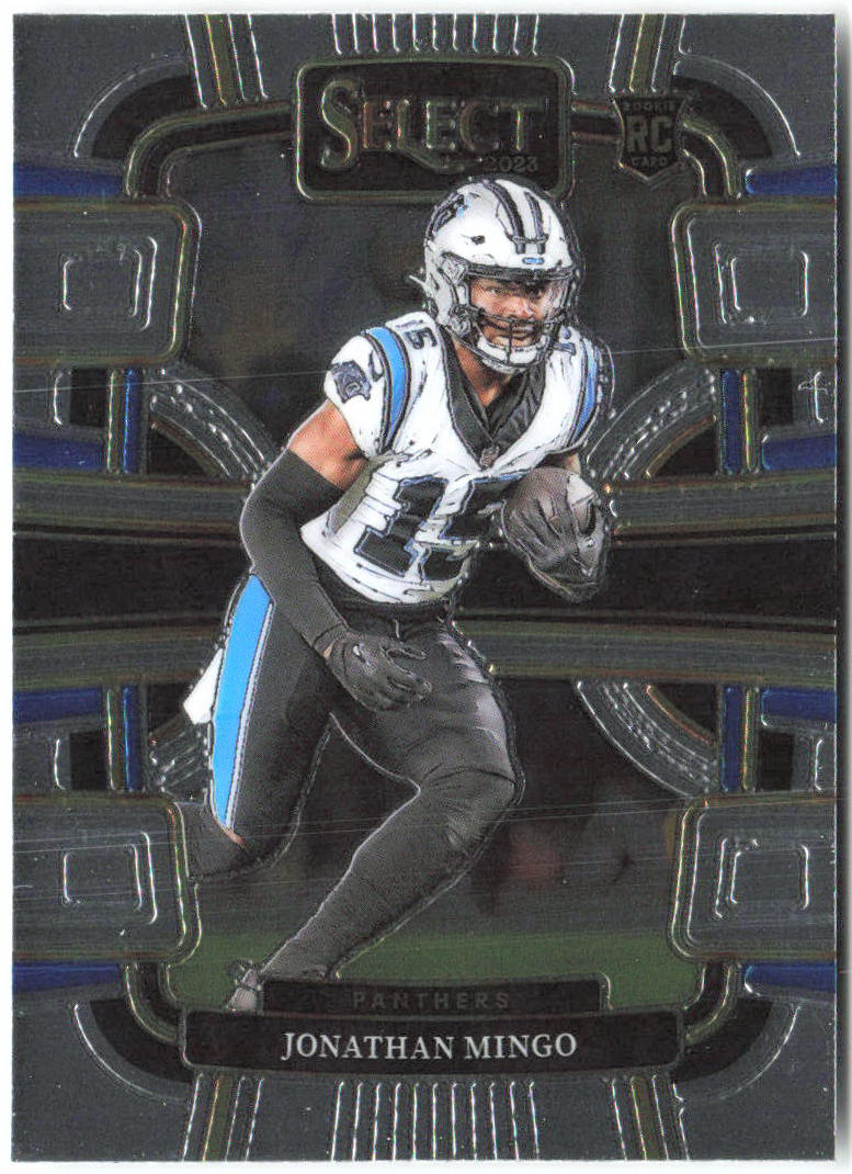 Jonathan Mingo Panini Select 16 2023 Carolina Panthers RC
