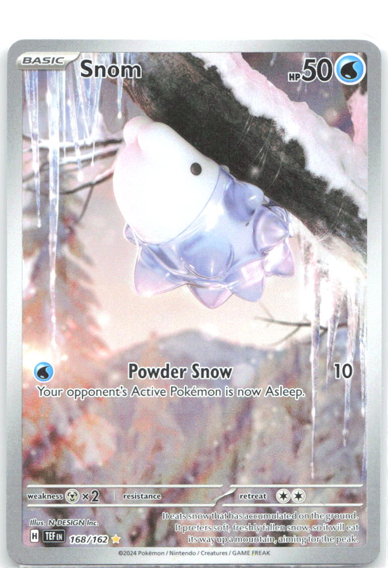 Snom Holo Illustration Rare SV05: Temporal Forces 168/162 NM N DESIGN Inc