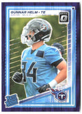 Gunnar Helm Donruss Optic - Purple Shock 294 2025 Tennessee Titans