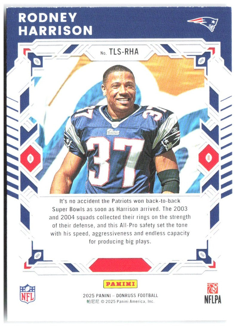 Rodney Harrison Donruss - The Legend Series TLS-RHA 2025 New England Patriots