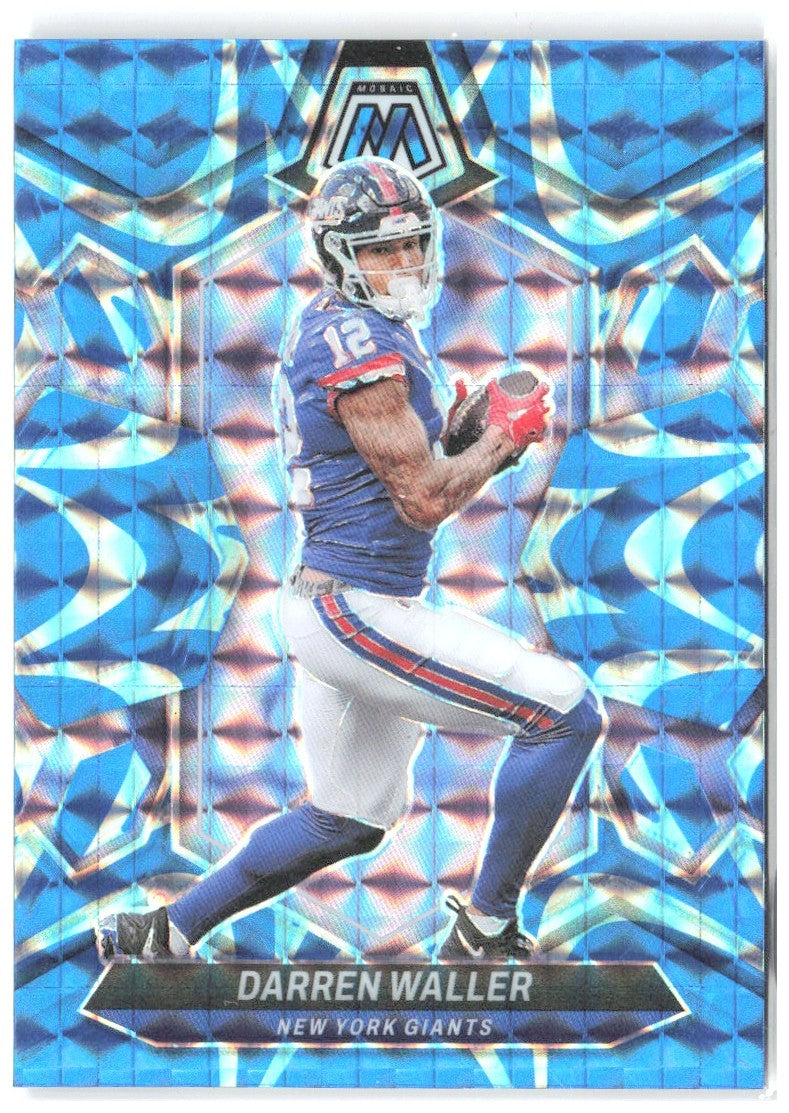 Darren Waller Panini Mosaic - Mosaic Reactive Blue 166 2024 New York Giants