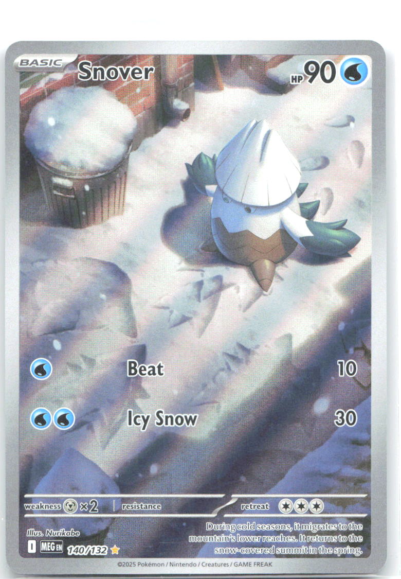 Snover Holo Illustration Rare ME01: Mega Evolution 140/132 NM Nurikabe