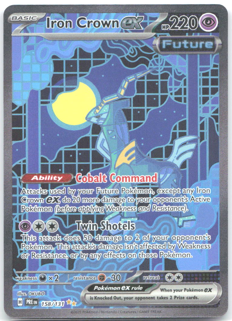 Iron Crown ex Special Illustration Rare SV Prismatic Evolutions 158/131 NM OKUBO