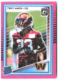Trey Amos Donruss Optic - Pink 267 2025 Washington Commanders