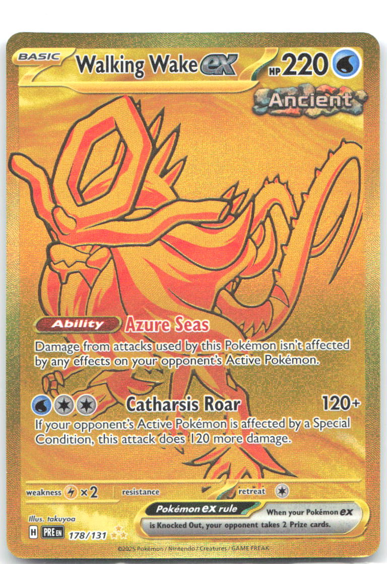 Walking Wake ex Holo Hyper Rare SV: Prismatic Evolutions 178/131 NM takuyoa