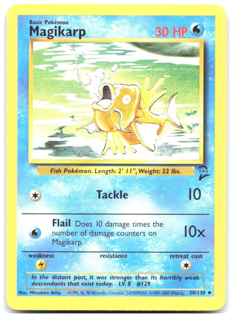 Magikarp Uncommon Base Set 2 050/130 NM Mitsuhiro Arita