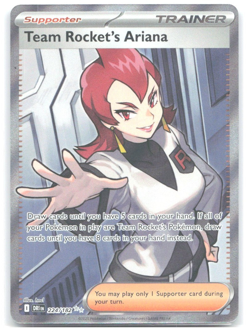 Team Rocket's Ariana Holo Ultra Rare SV10 Destined Rivals 224/182 NM takuyoa
