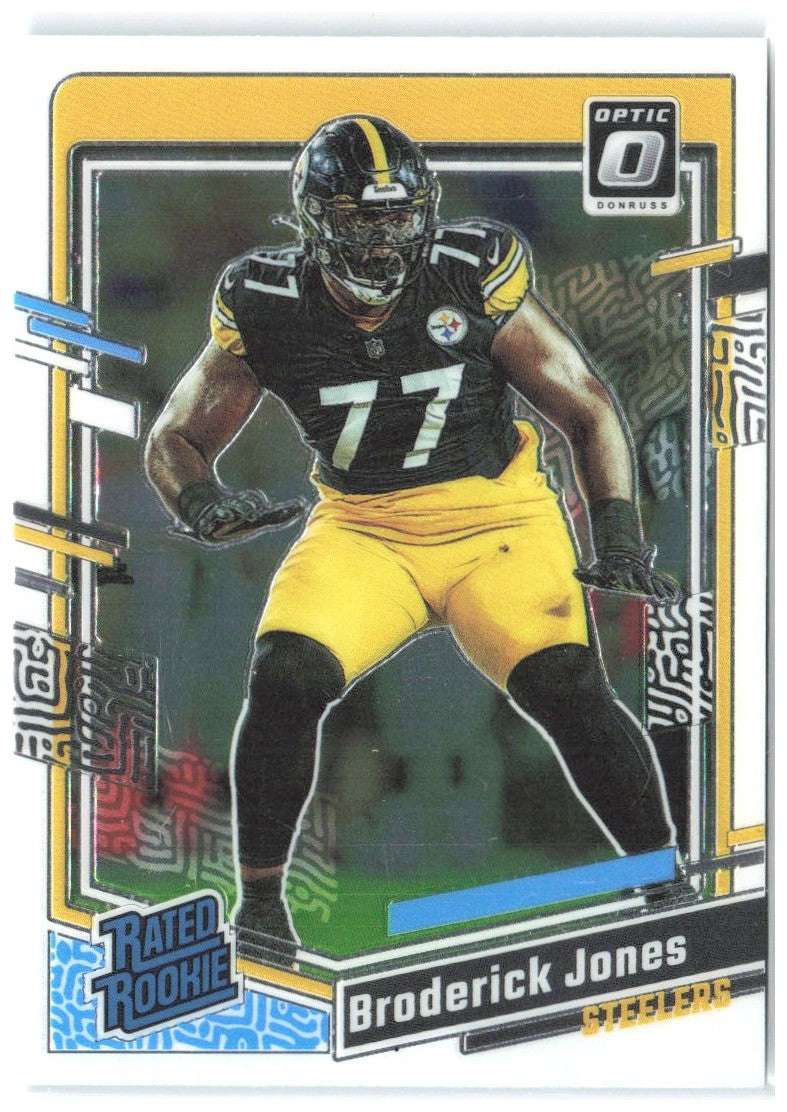 Broderick Jones Donruss Optic 285 2023 Pittsburgh Steelers RC