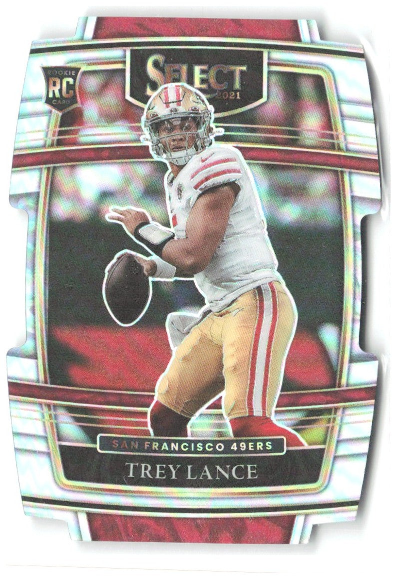 Trey Lance Panini Select - Silver Prizm Die Cut 45 2021 San Francisco 49ers
