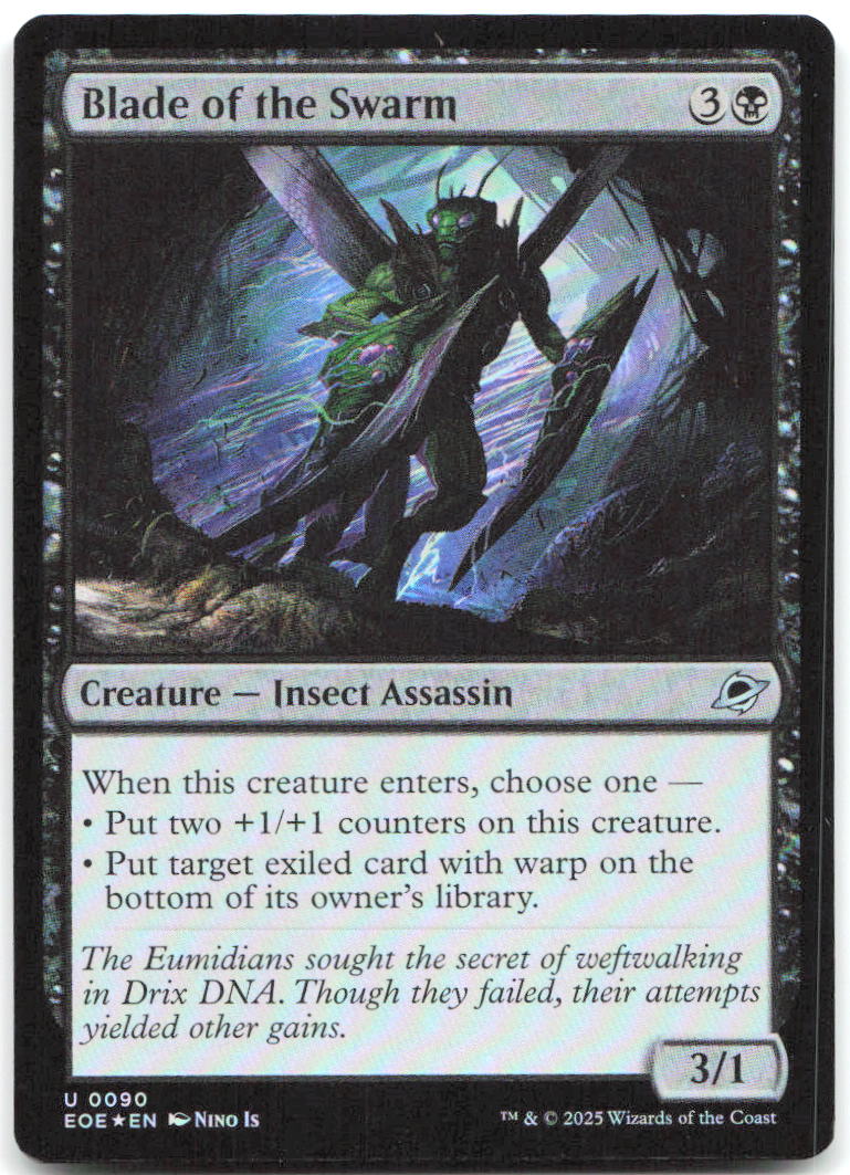 Blade of the Swarm Foil U Edge of Eternities 90 NM Nino Is