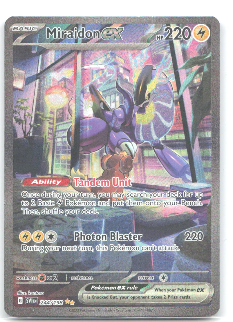 Miraidon ex Special Illustration Rare SV01: Scarlet & Violet Base Set 244/198 NM