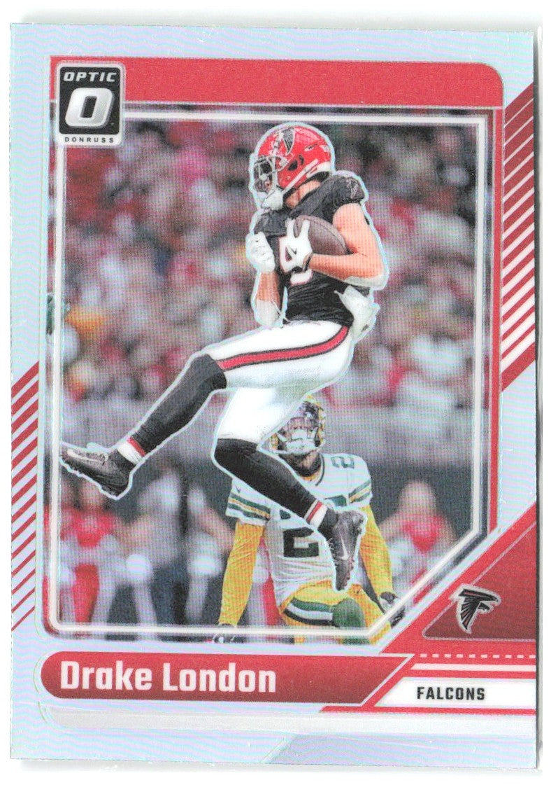 Drake London Donruss Optic - Holo 10 2024 Atlanta Falcons