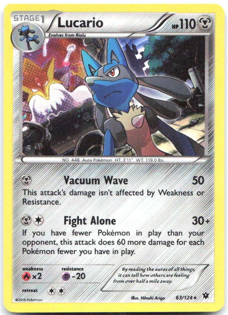 Lucario 63/124 Cosmos Holo Promo Miscellaneous Cards 063/124 NM Hitoshi Ariga