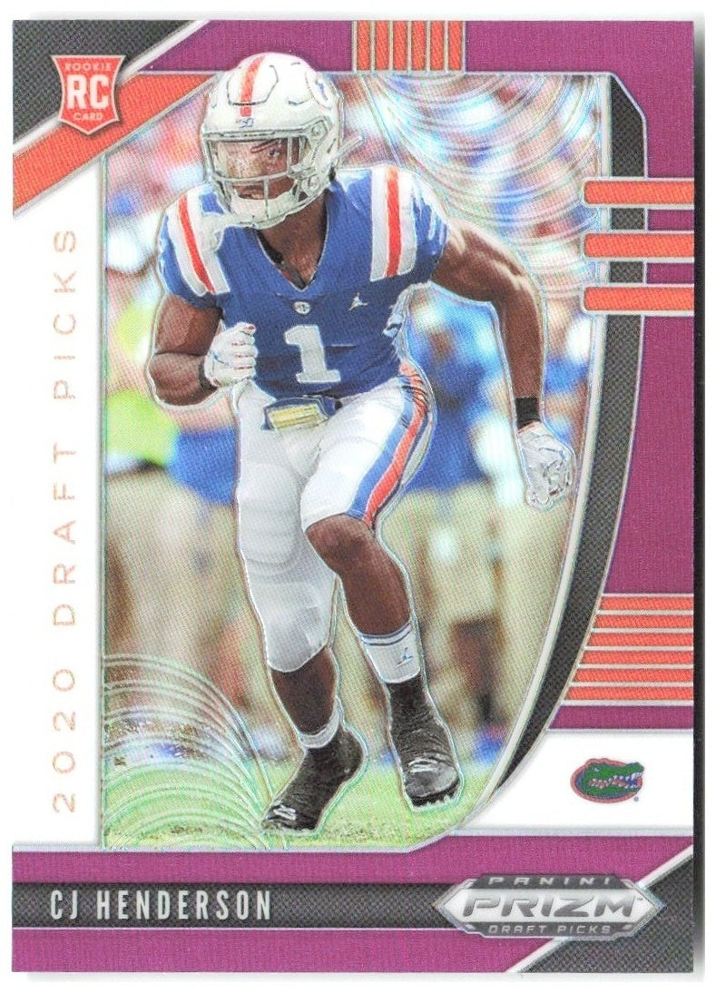 CJ Henderson Panini Prizm Draft Picks - Prizms Purple 157 2020 Florida Gators