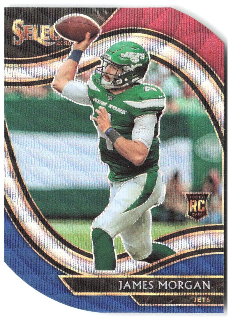 James Morgan Panini Select - Tri-Color Prizm Die Cut 384 2020 New York Jets