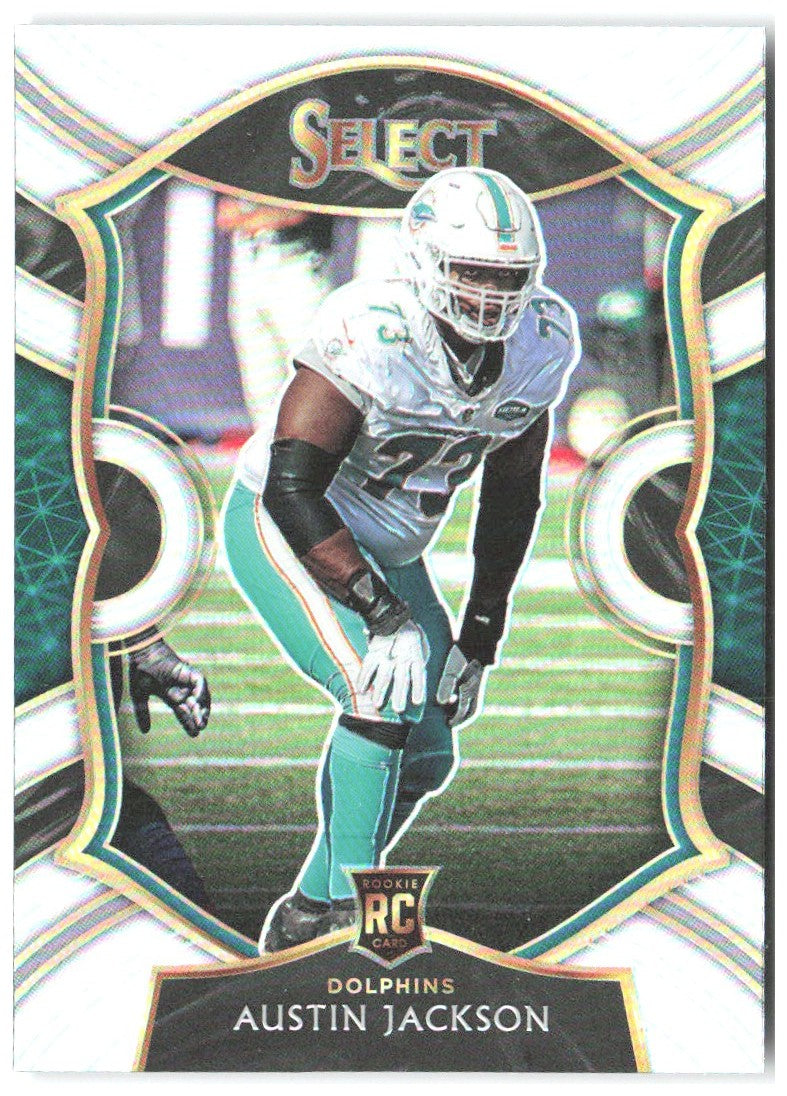 Austin Jackson Panini Select - Silver Prizm 91 2020 Miami Dolphins