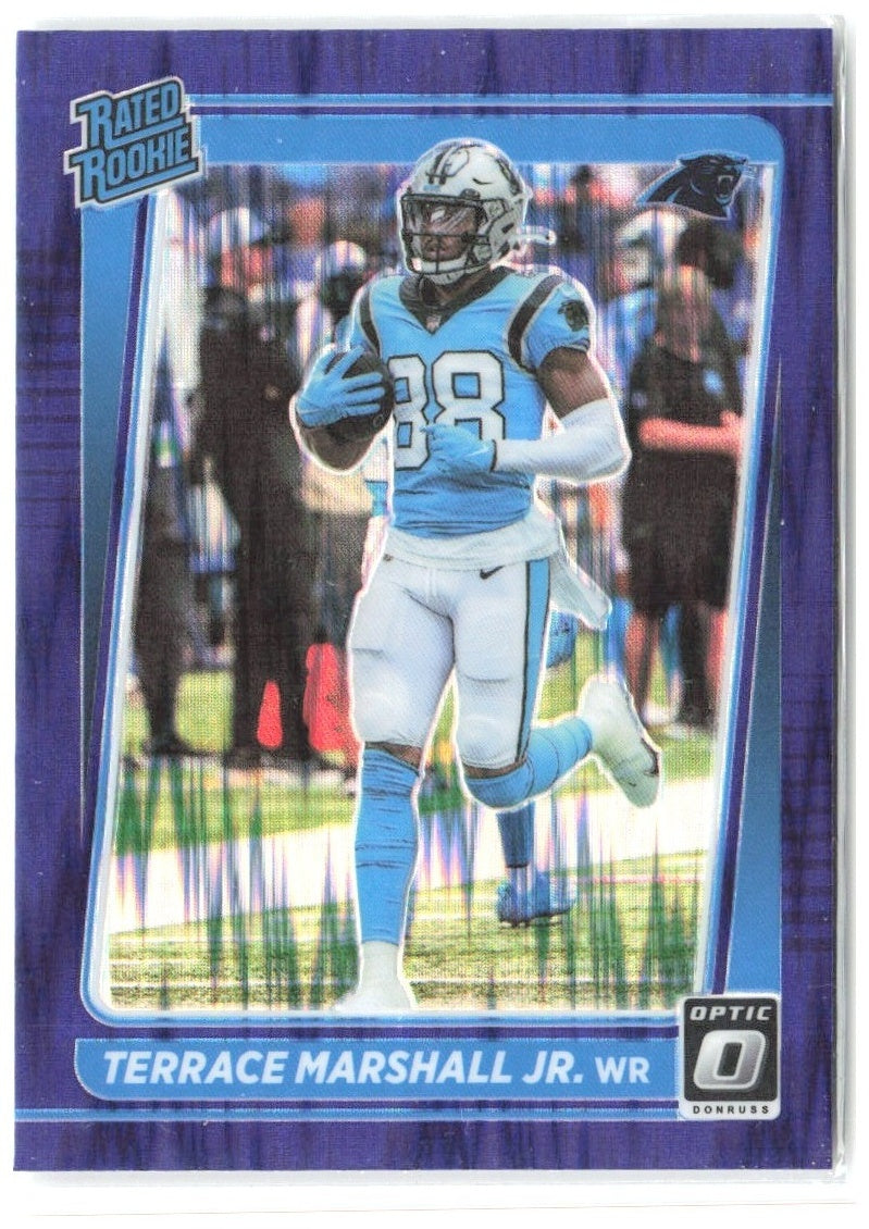 Terrace Marshall Jr. Donruss Optic - Purple Shock 218 2021 Carolina Panthers