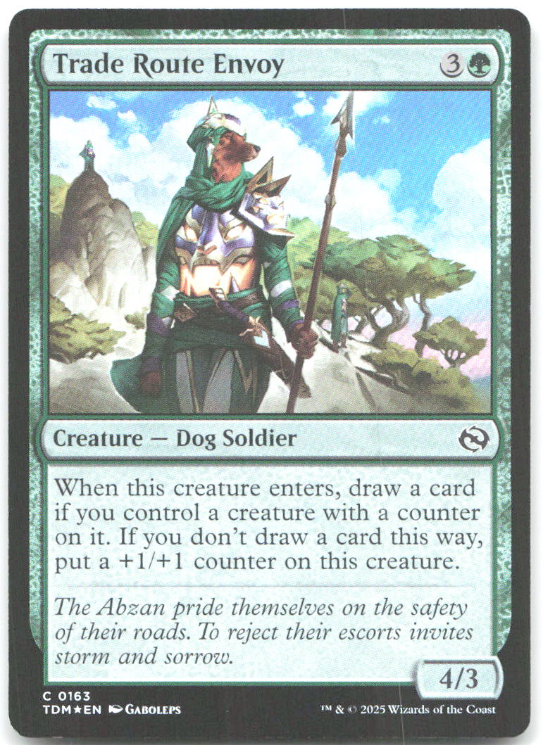 Trade Route Envoy Foil C Tarkir Dragonstorm 163 NM Gaboleps