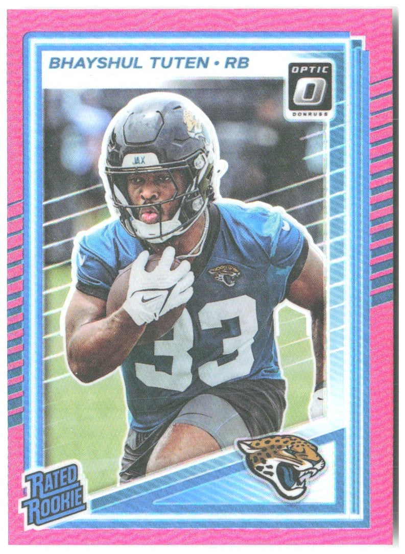 Bhayshul Tuten Donruss Optic - Pink 272 2025 Jacksonville Jaguars