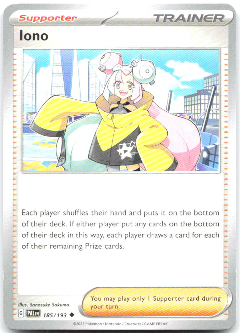 Iono Uncommon SV02: Paldea Evolved 185/193 NM Sanosuke Sakuma
