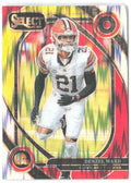 Denzel Ward Panini Select - Red & Yellow Prizm Shock 248 2024 Cleveland Browns