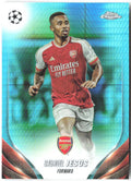 Gabriel Jesus Topps Chrome UEFA Competitions - Aqua Prism Refractor 40 2023-24