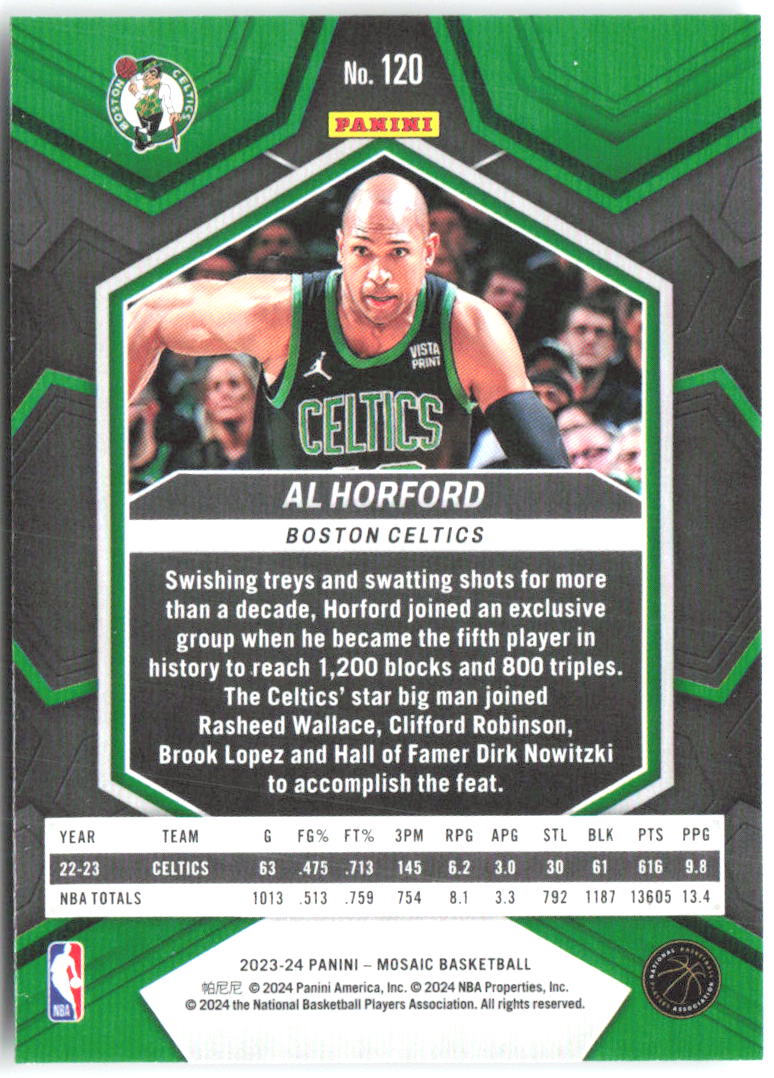 Al Horford Panini Mosaic 120 2023-24 Boston Celtics