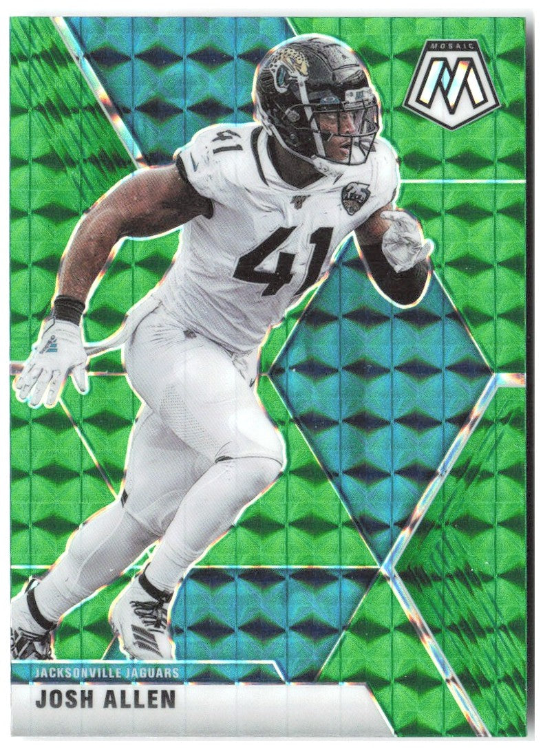 Josh Allen Panini Mosaic - Prizm Green 102 2020 Jacksonville Jaguars