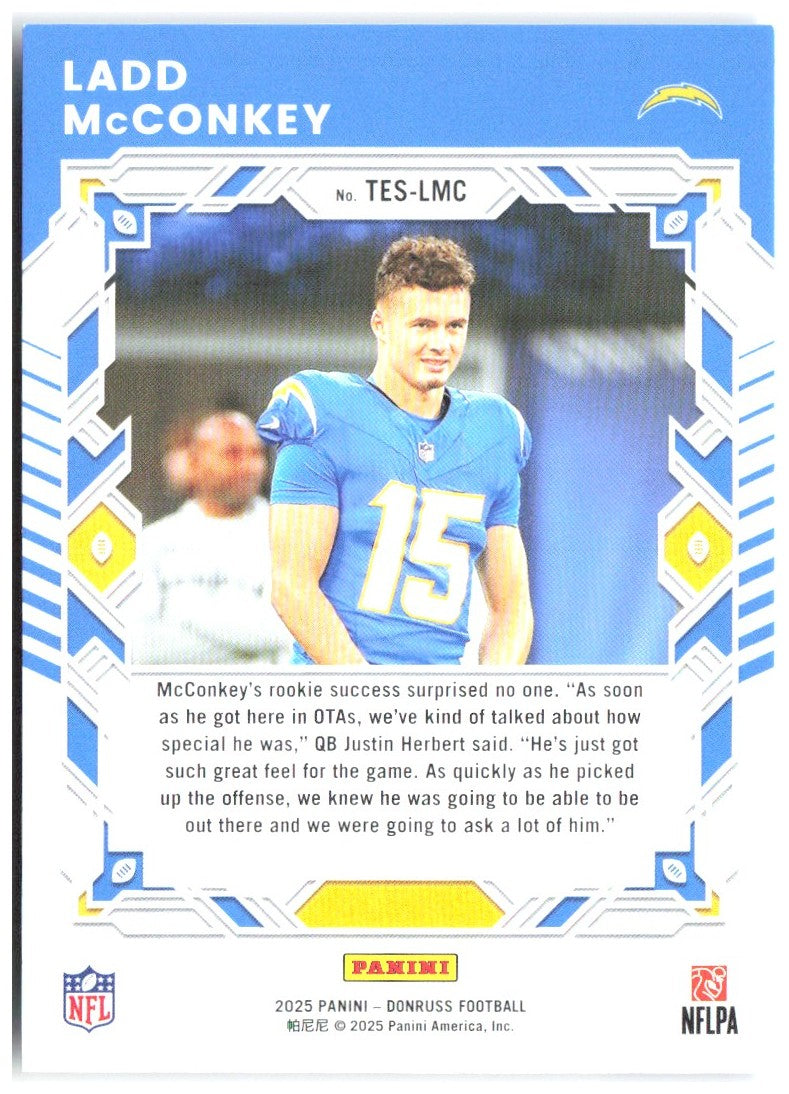 Ladd McConkey Donruss - The Elite Series TES-LMC 2025 Los Angeles Chargers