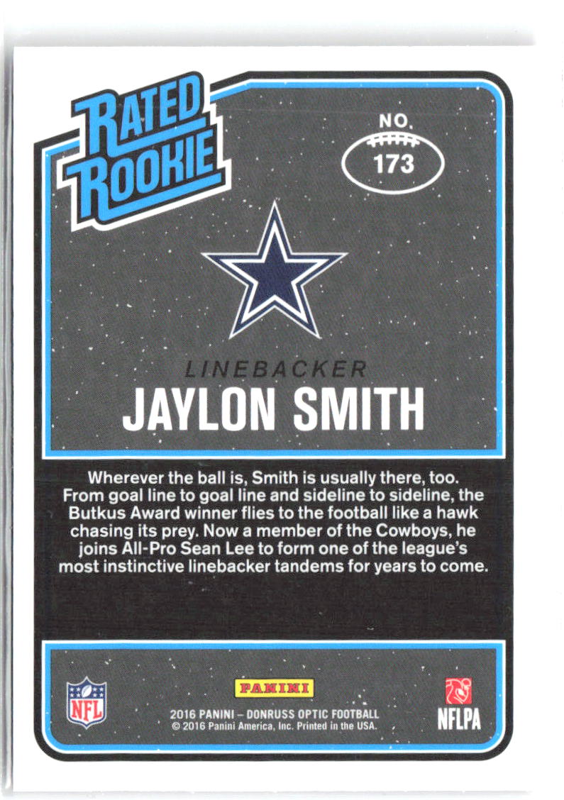 Jaylon Smith Donruss Optic - Pink 173 2016 Dallas Cowboys