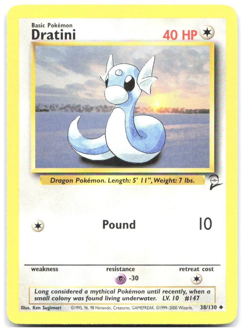 Dratini Uncommon Base Set 2 038/130 LP Ken Sugimori