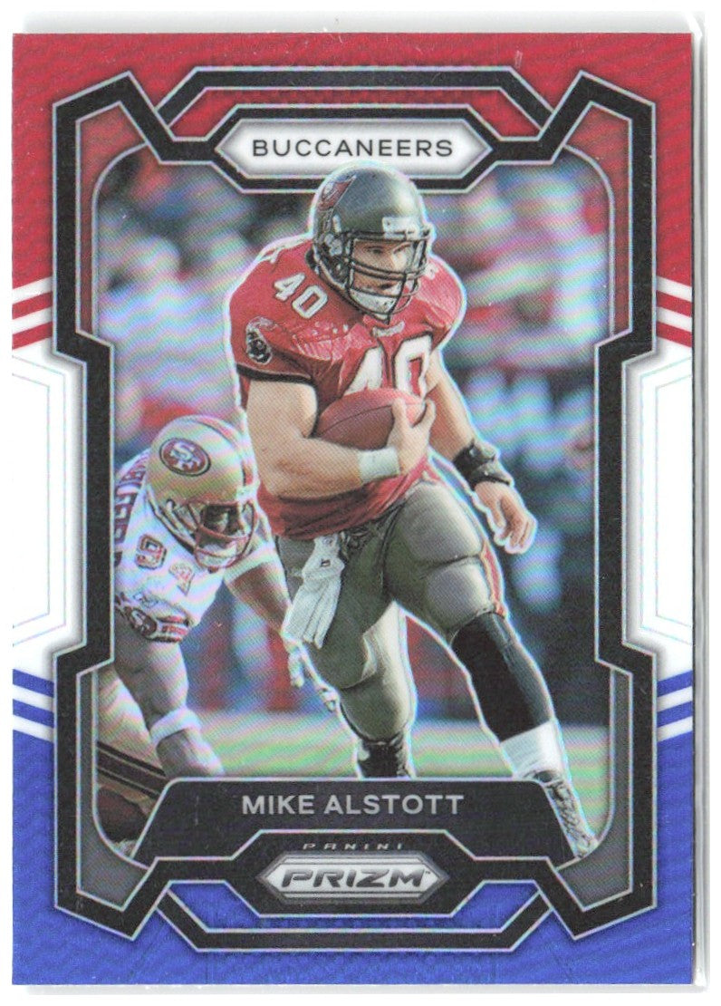 Mike Alstott Panini Prizm - Red White and Blue 280 2023 Tampa Bay Buccaneers