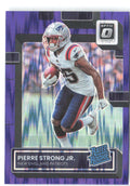 Pierre Strong Jr. Donruss Optic - Purple Shock 241 2022 New England Patriots
