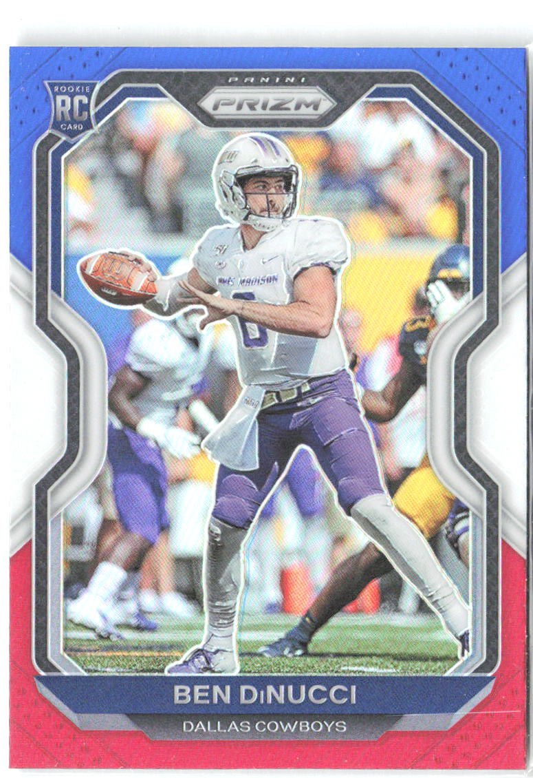 Ben DiNucci Panini Prizm - Prizm Red White and Blue 337 2020 Dallas Cowboys