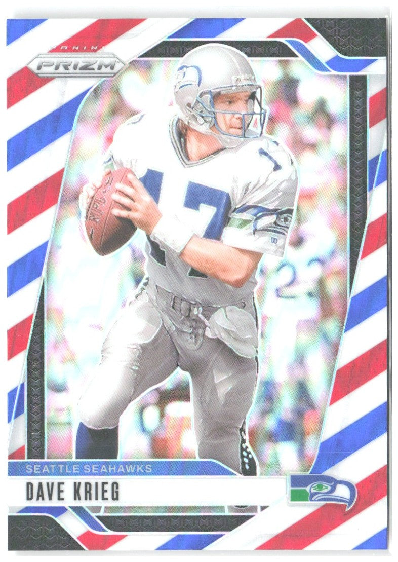 Dave Krieg Panini Prizm - Red White and Blue 267 2024 Seattle Seahawks