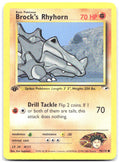 Brock's Rhyhorn 70 1st Edition Common Gym Heroes 070/132 NM Ken Sugimori