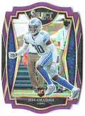 Jeff Okudah Panini Select - Purple Prizm Die Cut 186 2020 Detroit Lions