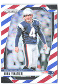 Adam Vinatieri Panini Prizm - Red White and Blue 199 2024 New England Patriots